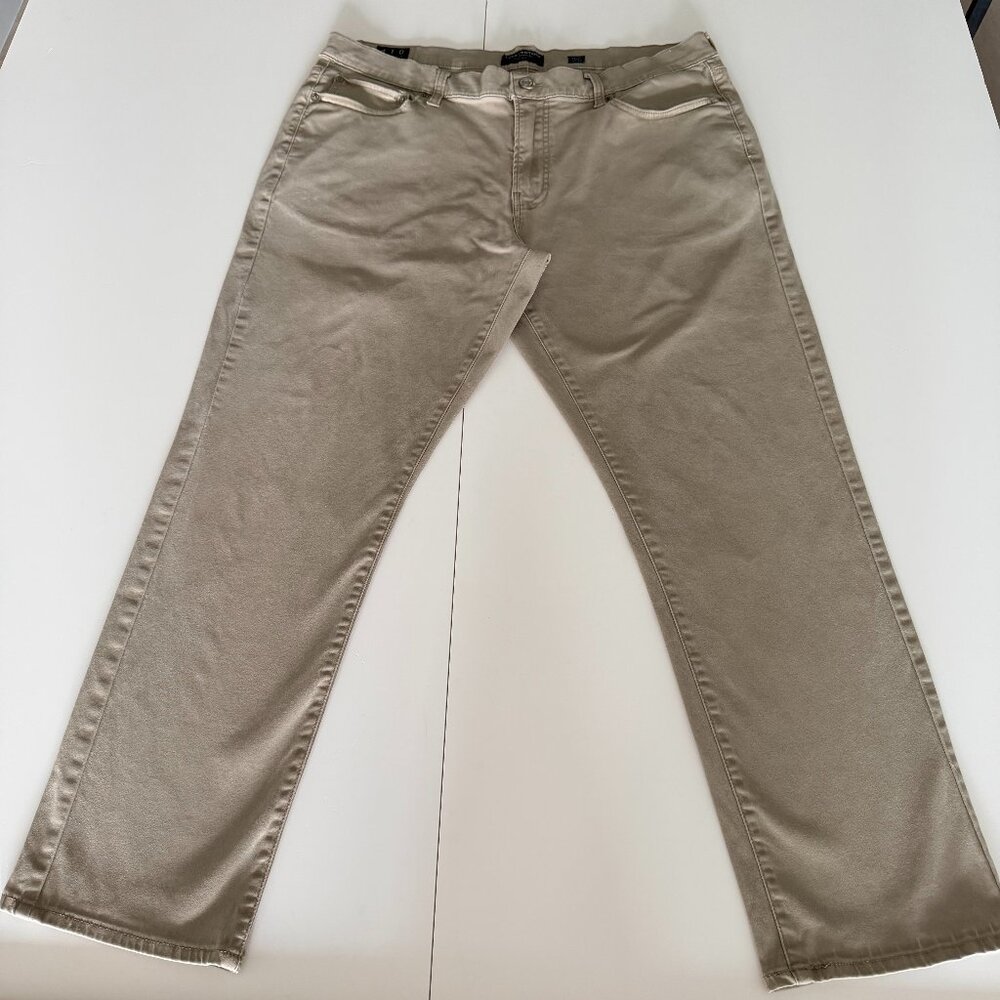 Lucky Brand Pants Mens 38x30 Brown 410 Athletic Slim Stretch Chino Casual Travel